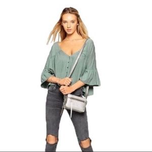 Free people Sweet Little Bell Sleeve Knit Tee Tunic